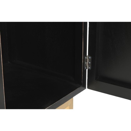 Kast DKD Home Decor  110 x 50 x 180 cm Zwart Metaal Populier