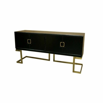 Dressoir DKD Home Decor Zwart Brons Gouden Metaal Populier 180 x 50 x