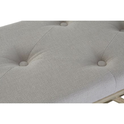 Kruk DKD Home Decor Natuurlijk Beige Bruin Katoen Bamboe (100 x 44 x 5 2