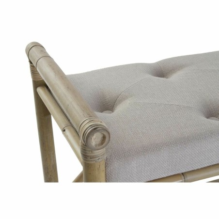 Panca DKD Home Decor Naturale Beige Marrone Cotone Bambù (100 x 44 x