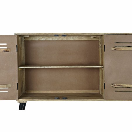 Credenza DKD Home Decor  Nero Metallo Legno di mango 140 x 40 x 93 cm