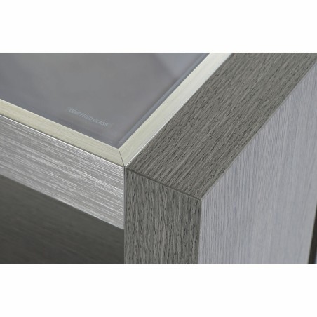 Anrichte DKD Home Decor  Grau Aluminium Kristall Eg Verre trempé 165