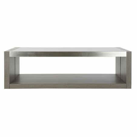 Table Basse DKD Home Decor Verre Aluminium Chêne Verre trempé (120 x