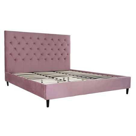 Letto DKD Home Decor Legno Metallo Rosa 180 x 200 cm 187 x 210 x 137 c