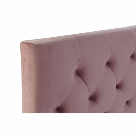 Bett DKD Home Decor Holz Metall Rosa 180 x 200 cm 187 x 210 x 137 cm 2