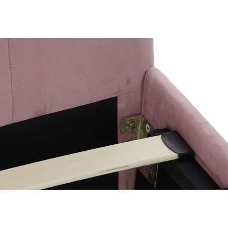 Letto DKD Home Decor Legno Metallo Rosa 180 x 200 cm 187 x 210 x 137 c