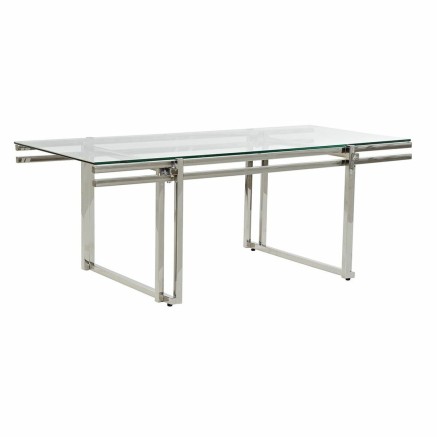Hoofdtafel DKD Home Decor Kristal Roestvrij staal 120 x 60 x 45 cm Alu
