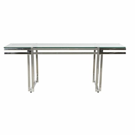 Table Basse DKD Home Decor Verre Acier inoxydable (120 x 60 x 45 cm) 2
