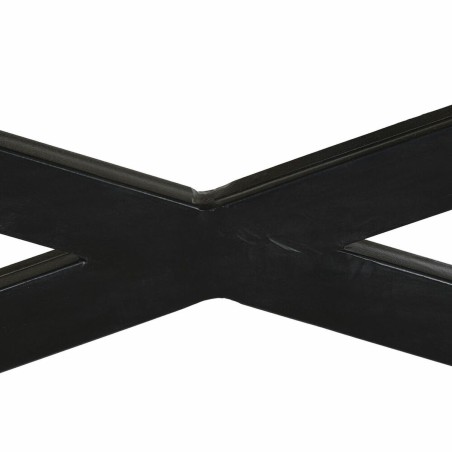 Hoofdtafel DKD Home Decor Zwart Natuurlijk Hout Metaal 120 x 120 x 55