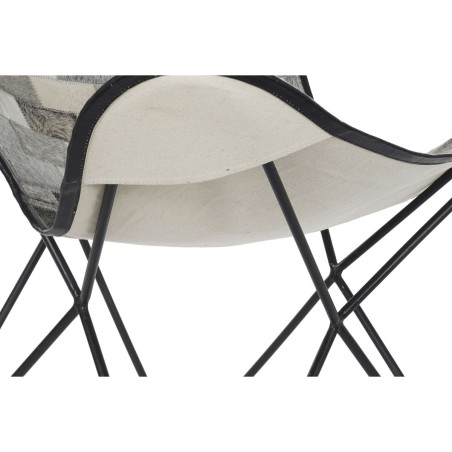 Chaise de Salle à Manger DKD Home Decor Blanc Noir Beige Gris 74 x 70
