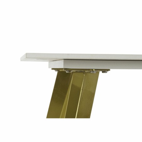 Kleine bijzettafel DKD Home Decor Wit Gouden 60 x 60 x 48 cm