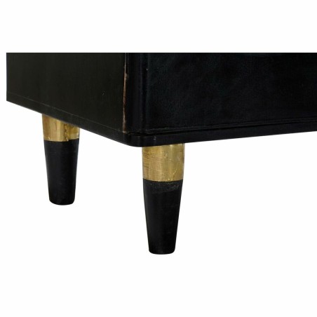 Dressoir DKD Home Decor  Zwart Natuurlijk Rotan Mangohout 150 x 40 x 6