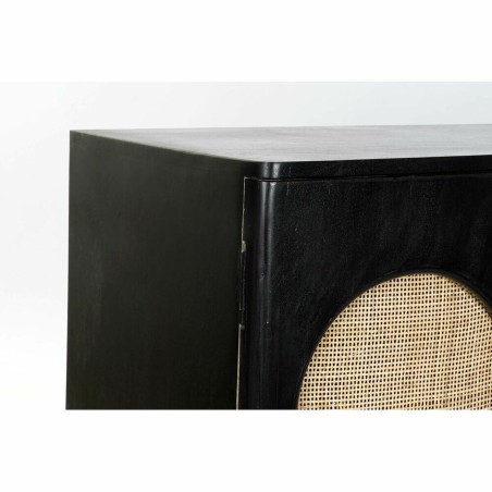 Dressoir DKD Home Decor  Zwart Natuurlijk Rotan Mangohout 150 x 40 x 6