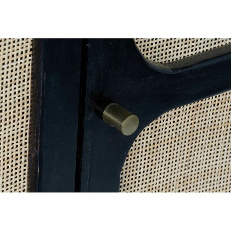Dressoir DKD Home Decor Zwart Gouden Natuurlijk Rotan Mangohout 150 x