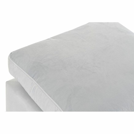 Voetensteun DKD Home Decor Hout Polyester Celeste Modern (55 x 55 x 35 2