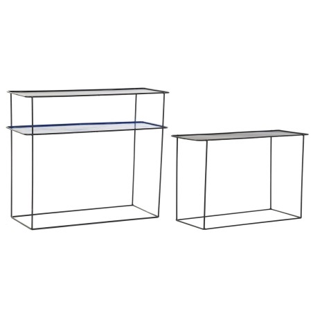 Juego de muebles DKD Home Decor Azul Negro 70 x 27 x 45 cm 40 x 27 x 4