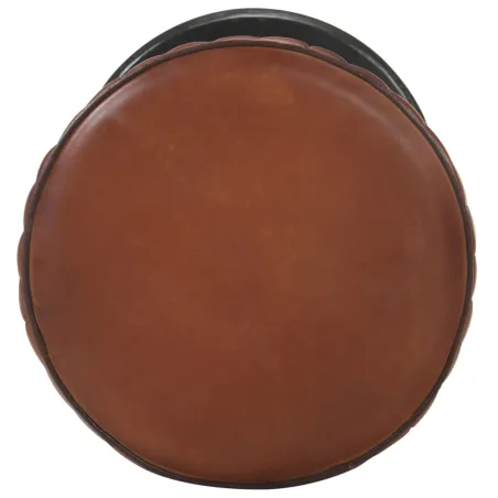 Tabouret de bar Marron Cuir véritable