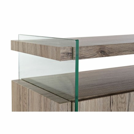 Buffet DKD Home Decor  Naturel Verre trempé Bois MDF 120 x 44 x 120 c 2