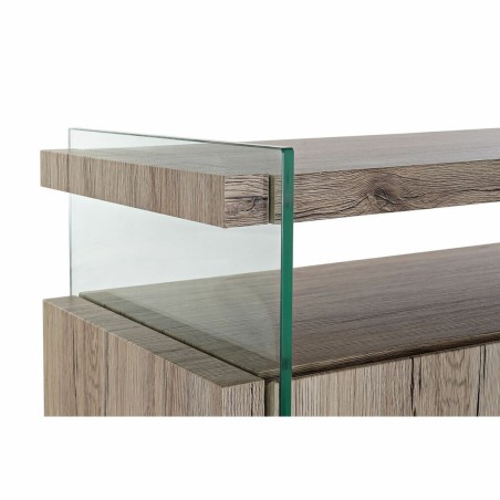 Buffet DKD Home Decor  Naturel Verre trempé Bois MDF 120 x 44 x 120 c