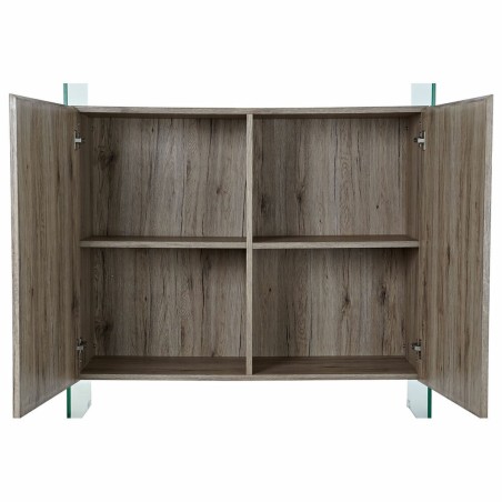 Credenza DKD Home Decor  Naturale Vetro Temperato Legno MDF 120 x 44 x