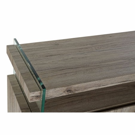 Aparador DKD Home Decor  Natural Cristal Templado Madera MDF 120 x 44