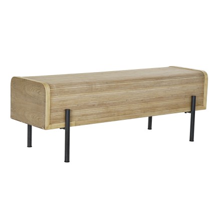 Kruk DKD Home Decor Natuurlijk Hout Metaal 120 x 40 x 43 cm