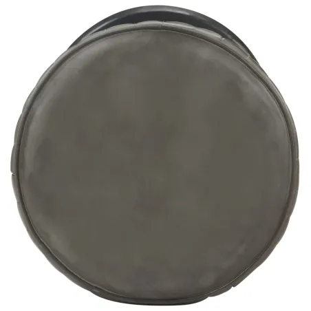 Tabouret de bar Gris Cuir véritable