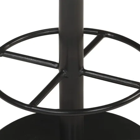 Tabouret de bar Gris Cuir véritable