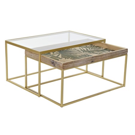 Hoofdtafel DKD Home Decor Gouden Natuurlijk 90 x 60 x 45 cm