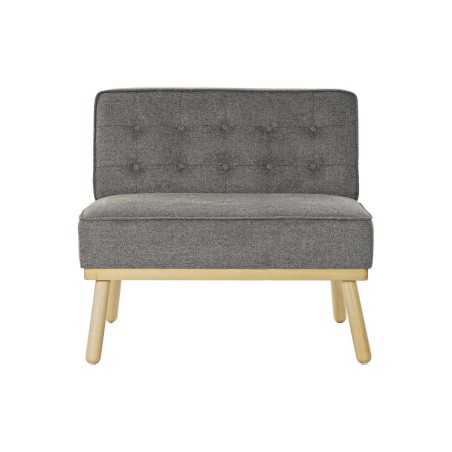Poltrona DKD Home Decor 80 x 66 x 72 cm Abete Legno Marrone Grigio scu