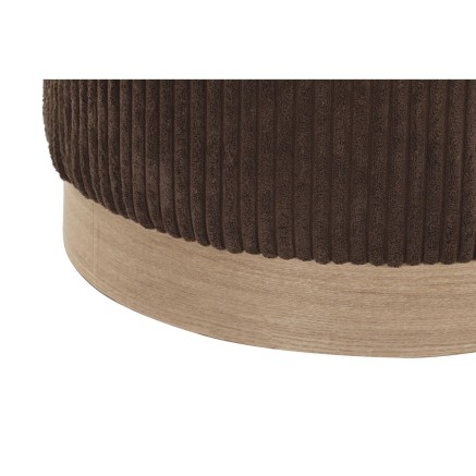 Repose-pied DKD Home Decor 40 x 40 x 40 cm Marron Clair Pin Urbaine 2