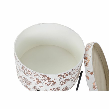 Petite Table d'Appoint DKD Home Decor Blanc Noir 38 x 38 x 39 cm 2