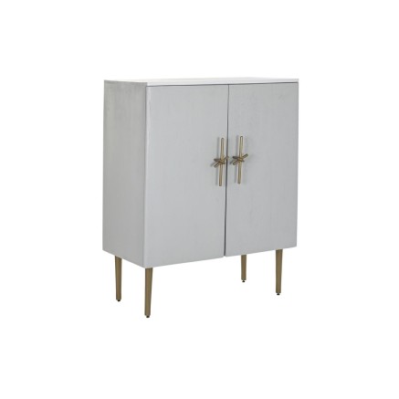 Cupboard DKD Home Decor White Golden Iron Mango wood 85 x 45 x 110 cm