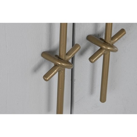 Armadio DKD Home Decor Bianco Dorato Ferro Legno di mango 85 x 45 x 11