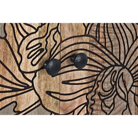 Aparador DKD Home Decor Gris Natural Metal Madera de mango 177 x 45 x