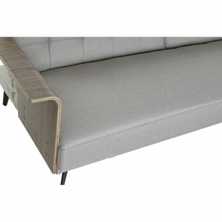 Slaapbank DKD Home Decor 203 x 87 x 81 cm Zwart Beige Metaal Bruin 2