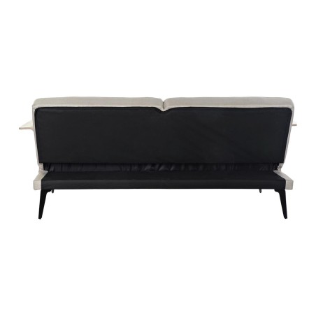 Divano Letto DKD Home Decor 203 x 87 x 81 cm Nero Beige Metallo Marron