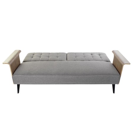Slaapbank DKD Home Decor Bruin Grijs Metaal Stads 203 x 87 x 81 cm
