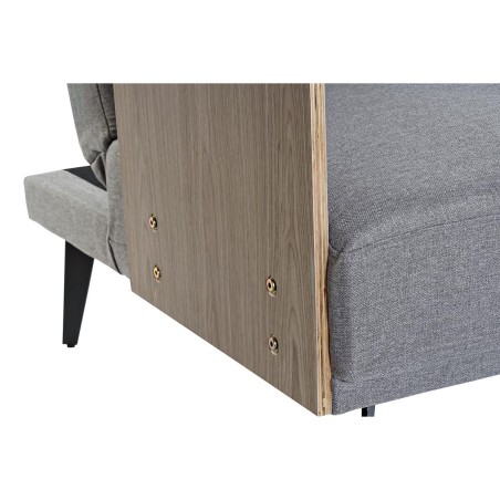 Divano Letto DKD Home Decor Marrone Grigio Metallo Città 203 x 87 x 8