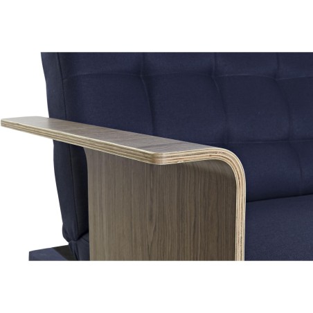 Canapé Convertible DKD Home Decor Bleu Marron Noir Métal Moderne Urb