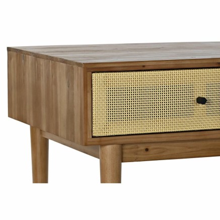 Mesa de Centro DKD Home Decor Abeto Ratán (106 x 55 x 46 cm) 2