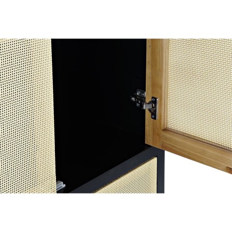 Kast DKD Home Decor 80 x 38 x 160 cm Spar Natuurlijk Zwart
