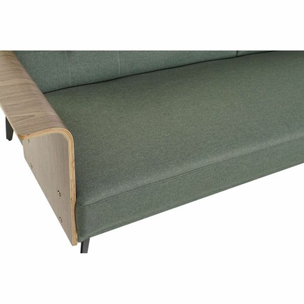 Canapé Convertible DKD Home Decor 203 x 87 x 81 cm Noir Métal Marron 2