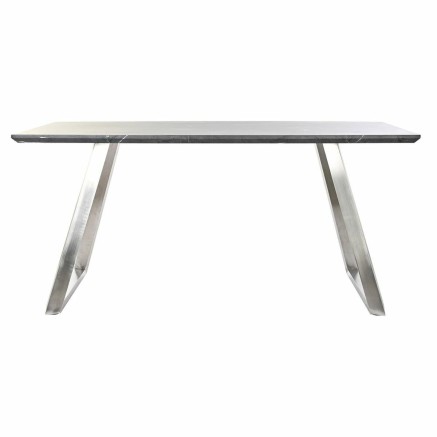 Tavolo da Pranzo DKD Home Decor Nero Acciaio Legno MDF 160 x 90 x 76 c 2