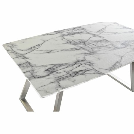 Table de Salle à Manger DKD Home Decor Acier Blanc 160 x 90 x 76 cm B