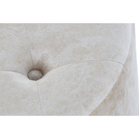 Voetensteun DKD Home Decor Beige Gouden Metaal Polyester (63 x 63 x 42