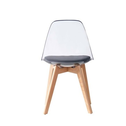 Silla de Comedor DKD Home Decor Negro Multicolor Natural 30 x 40 cm 54 2