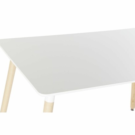 Dining Table DKD Home Decor White Birch MDF Wood 120 x 80 x 74 cm 2