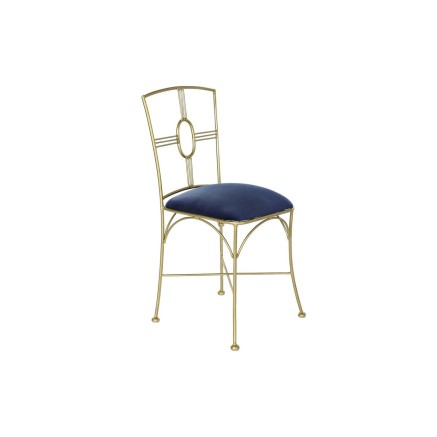Keukenstoel DKD Home Decor Blauw Gouden 45 x 42 x 88,5 cm