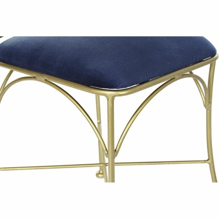 Keukenstoel DKD Home Decor Blauw Gouden 45 x 42 x 88,5 cm
